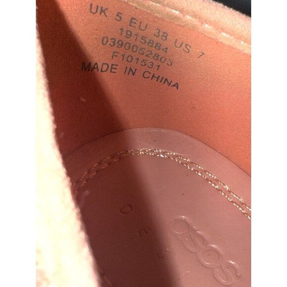 ASOS DESIGN Lallie Pink Tweed Ballet Flat Women's Size 7 - Picture 11 of 13